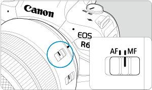 Canon Product Manual EOS R6 Manual Focus