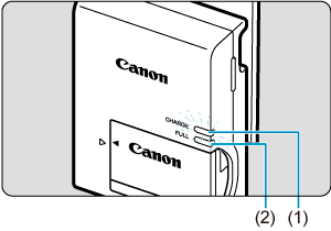Canon : Product Manual : EOS R50 : Charging the Battery