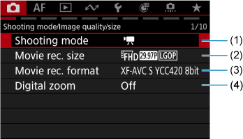 Sample screen