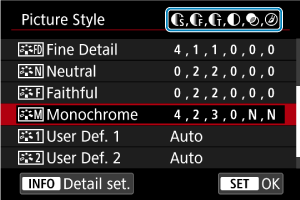 Sample screen
