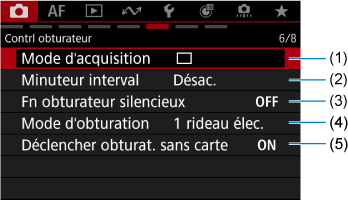 Exemple d'écran