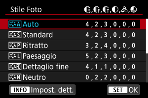 Schermata di esempio