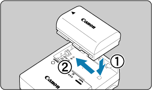 キヤノン：製品マニュアル｜EOS R6 Mark II｜バッテリーを充電する