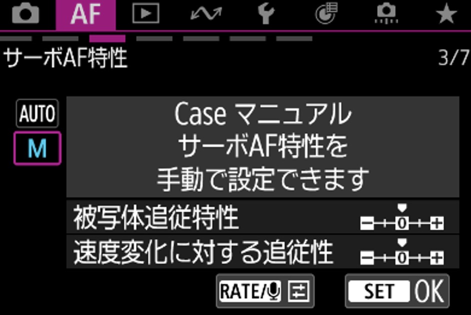 Case マニュアル画面