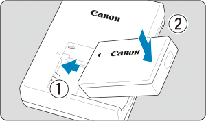 Resultaat zelf metalen Canon: Producthandleiding: EOS 850D: De accu opladen