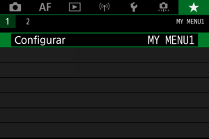 Canon: Manual do produto: EOS R10 : Menus de Separadores: Configuração