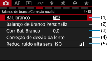 Ecrã modelo