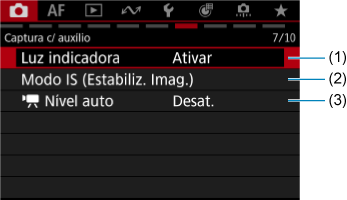 Ecrã modelo