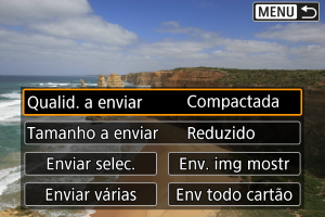 Ecrã modelo