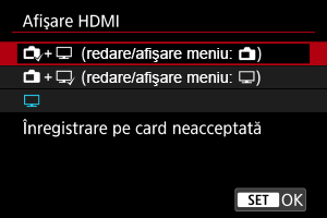 Ecran mostră