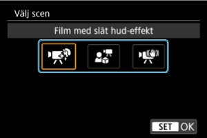 Exempel på skärmar