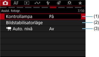 Exempel på skärmar