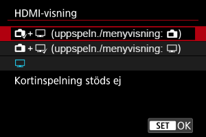 Exempel på skärmar
